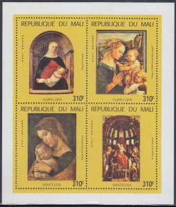 MALI Sc # 1069 MNH SHEET of 4 - RELIGIOUS PAINTINGS