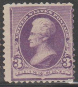 U.S. Scott #221 Jackson Stamp - Unused Single