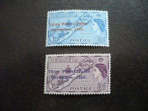 Stamps - Bermuda - Scott# 164-165 - Mint Hinged Set of 2 Stamps