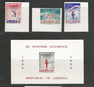 Liberia MNH sc# 413 C157-9 S/S IMPERF's Olympics