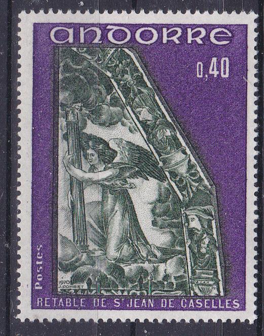 Andorra-French 200 MNH 1970 40c Frescoes