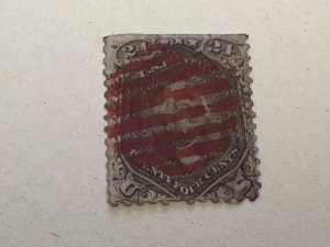 United States 1861 Washington 24 cent red cancel used  stamps A14104