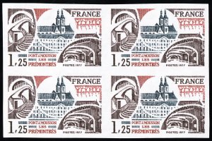 France Stamps # 1542 MNH XF Imperf Block Of 4
