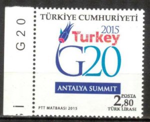 Turkey 2015 Summit G20 in Antalya MNH