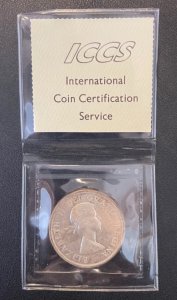 1958 Canadian Silver Coin, Graded MS-60, Certified