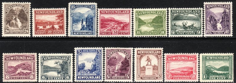 1923-24 Newfoundland Canada complete set MNH Sc# 131 / 144 CV $268.75