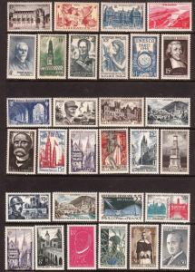 FRANCE MNH Commemorative Stamps 1940s-1960s