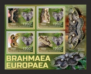 Stamps.Fauna, Butterflies  2025 year 8 sheets perforated