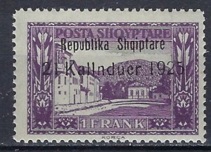 Albania 177 MNH 1925 overprint (ak2997)