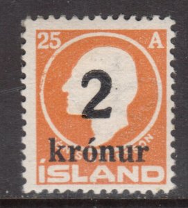 Iceland #149 Mint Fine - Very Fine Never Hinged