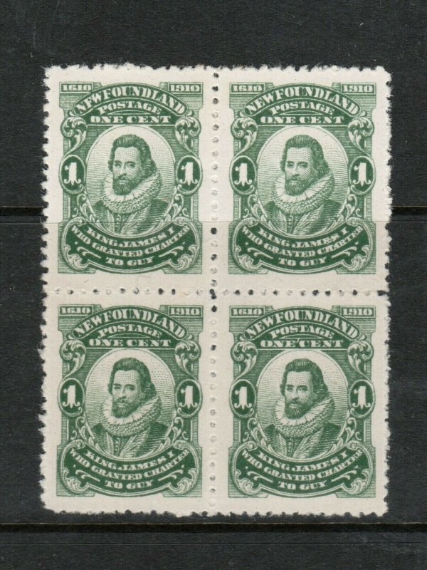 Newfoundland #87iii Extra Fine Mint Block UL Is NFW Variety