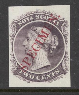 Canada Nova Scotia Sc#9TCii MNH Plate Proof 1860 2¢ Queen Victoria