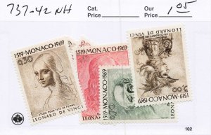 MONACO  737-42   MNH