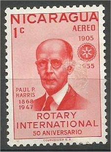 NICARAGUA, 1955, MH 1c, Rotary Intl, Scott C353