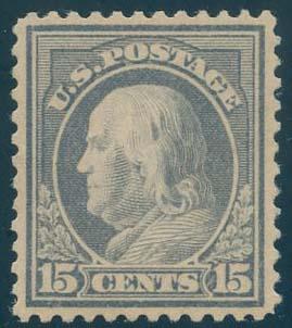 US Scott #418 Mint, XF/S, Hinged