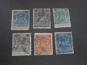 Rhodesia 1890 Sc 1-6 FU