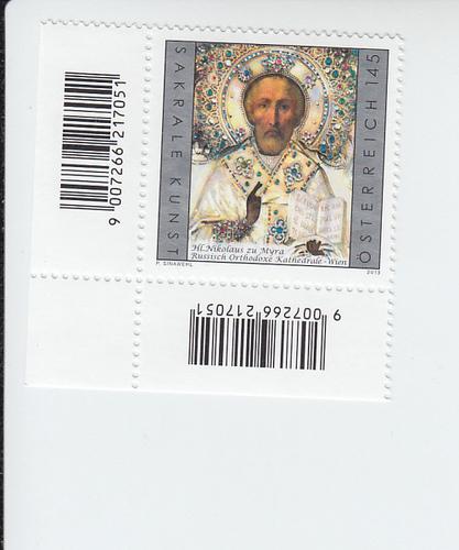 2013 Austria Sacred Art St Nicholas of Myra (Scott 2469) MNH