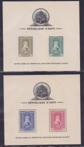Haiti C19a-C21a MNH OG 1941 Patroness of Haiti IMPERF Souvenir Sheets (2 Scans)