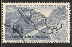 MEXICO C258 Inaug Chihuahua-Pacific Railroad Used (594)