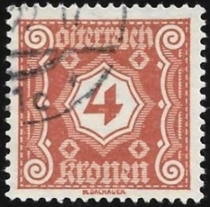 Austria Postage Due Scott # J105 Used. All Additional Items Ship Free.