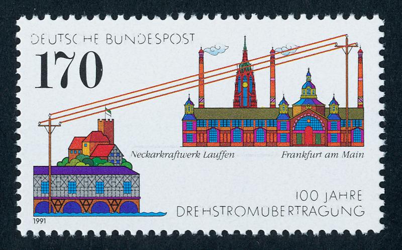 Germany 1683 MNH Architecture, Power Station, Energy Transmission