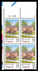 USA SC # 2345 MNH Plate Block of 4 LR 2223-1