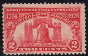 U.S. Scott #627 2-Cent Stamp - Mint Hinged Single