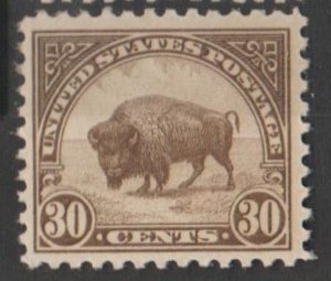 U.S. Scott #569 Bison Stamp - Mint Single