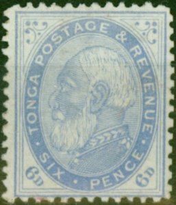 Tonga 1886 6d Blue SG3 Fine Unused (2)