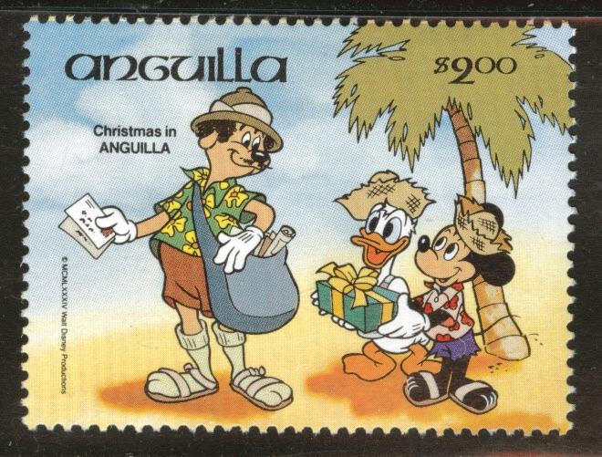 ANGUILLA Scott 603 Christmas 1984 MNH** 2$ Disney stamp