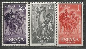 SPANISH SAHARA 134-136,  MNH,  SURTAX FOR CHILD WELFARE