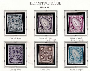 IRELAND #  65-78 VF-MNH FIRST DEFINITIVE ISSUES CAT VALUE $553