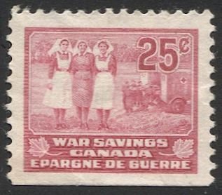 CANADA 1940 25c War Savings Stamp, Van Dan FWS12 Unused - Nurses