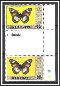 Kiribati #338a Cultural & Scenic Views Gutter Pair MNH