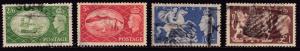 Great Britain 1951 King George VI set (4) of High Value Stamps/  F/VF/Used(o)