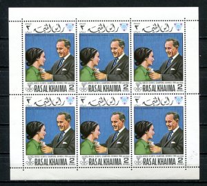 Olympic Games 1968 2 Sheets  each 6 stm Peggy Flaming Jean-Claude Killy MNH 8733