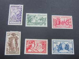 French Sudan 1937 Sc 108-111 set MH