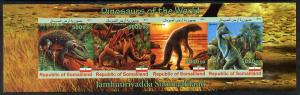 Somaliland 2011 Dinosaurs of the World imperf sheetlet co...
