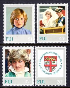 Fiji 470-473 Princess Diana Birthday MNH VF