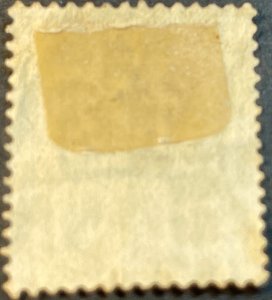 GREAT BRITAIN # 84-USED----SINGLE----GRAY BROWNN----PLATE# 17----1880-81