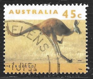 Australia #1274 45c Threatened Species - Adult Kangaroo with Joey