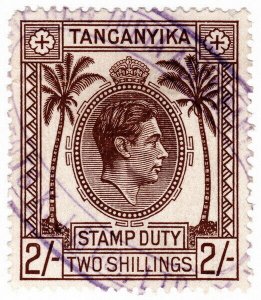 (I.B) KUT Revenue : Tanganyika Stamp Duty 2/-