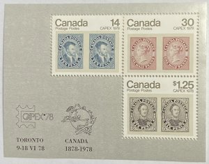 CANADA 1978 #756a CAPEX '78  Souvenir Sheet - MNH