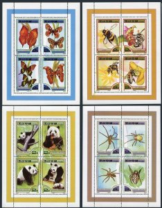 Korea 3962-3975 ad sheets,MNH. Animals 2000.