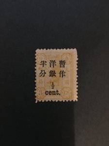 china imperial memorial stamp, MLH, very rare,     list#17