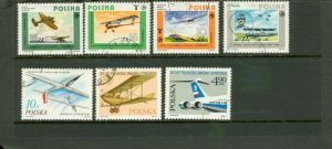 Poland Aircraft Lot 2 , 7 stamps