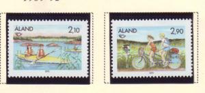 Aland Sc 60-1 1991 Kayaking Cycling stamps mint NH