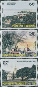 French Polynesia 1986 SG477-479 Tahiti in Olden Days set MNH