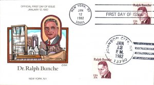 #1860 Dr. Ralph Bunche Collins FDC