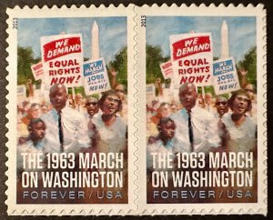 US # 4804 March on Washington pair forever 2013 Mint NH